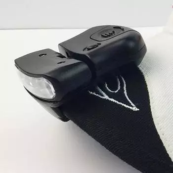 Mini 5LED Hat Clip Light Headlamp Waterproof Camping Headlight Fishing Head Lamp 90° Adjustable Head Light оранжевый