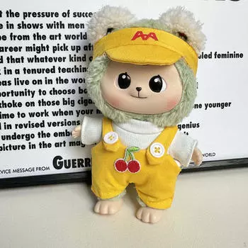 Мини 6 дюймов Кукольная одежда для девочек Подарок, шляпа, DIY, футболки, милые, кукольный костюм, брюки жёлтый