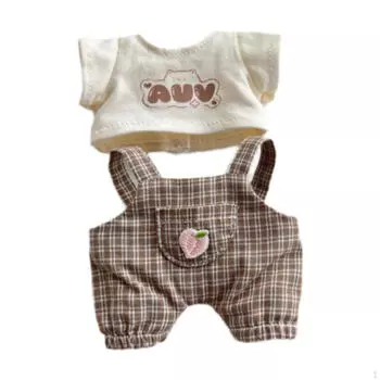 Мини 6 дюймов Кукольная Одежда Милый Костюм,Одежда,Костюмы,Футболки,Девочка E