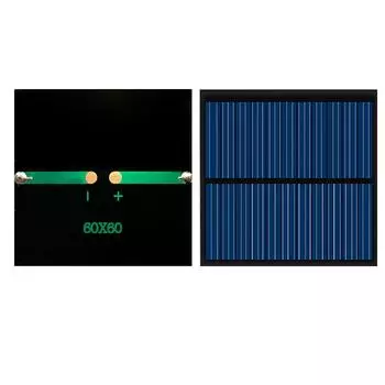 Мини-6V 1W Солнечная панель Солнечная система DIY для света 8U9I Новые зарядные устройства для сотового телефона C4M8 black-one-size