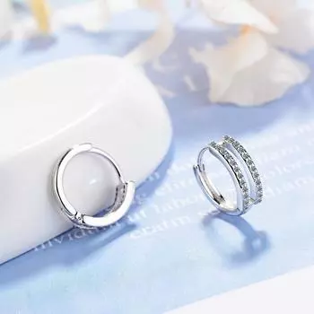 Мини 9 мм серьги-кольца Huggie для женщин Vermeil 925 стерлингового серебра Fine Jewelry изящные нежные маленькие серьги-кольца