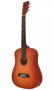 Mini Acoustic Guitar Compact Acoustic Series Cherry Sunburst case S.Yairi (Mini Guitar) YM-02/CS [Soft included]
