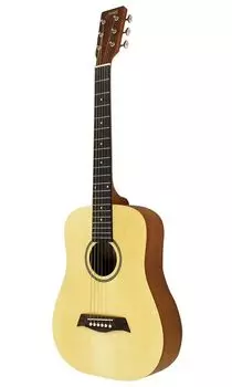 Mini Acoustic Guitar Compact Acoustic Series Natural case S.Yairi (Mini Guitar) YM-02/NTL [Soft included]