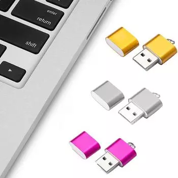 Мини-адаптер для ключей, полезный, одноцветный, USB 2.0, кард-ридер, прочный для использования на открытом воздухе чёрный