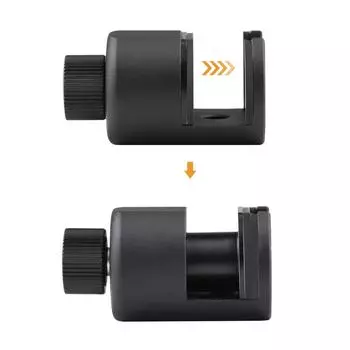Мини-адаптер для крепления штатива для сотового телефона, держатель для телефона, подставка для штатива с интерфейсом 1/4 дюйма для чёрный