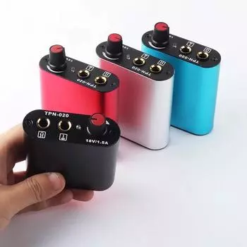 Мини-адаптер питания татуировки для ручек тату-машин чёрный