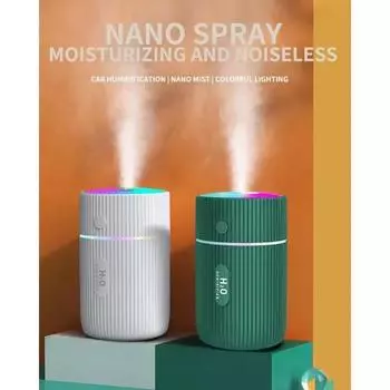 Mini Air Humidifer Aroma Essential Oil Diffuser with LED Lamp USB Mist Maker Aromatherapy Humidifiers for Home Car белый