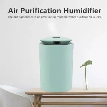 Mini Air Humidifier 260ML USB Personal Cool Mist Humidifiers Portable Aroma Diffuser Atomizer Desktop Mist Purifier for Baby белый