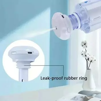 Mini Air Humidifier No Water Bottle Needed Adjustable Length Quiet and Convenient Recharge Humificador for Office Bedroom Car белый