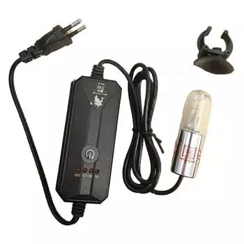 Мини-аквариумная ультрафиолетовая лампа для удаления водорослей, домашняя лампа-амфибия для очистки воды в аквариуме для рыб Timing model--US plug 110V