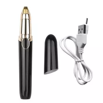 Мини-электрическая бритва для губной помады, USB перезаряжаемый триммер для бровей, безболезненный эпилятор, триммер для волос на всем теле, портативный женский эпилятор красный