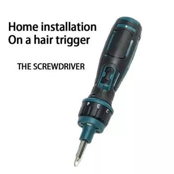 Мини-электрическая отвертка с аккумулятором 1300 мАч, регулировка мощности, дрель, набор электроинструментов 3,6 В, бытовое обслуживание, ремонт
