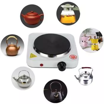 Мини электрическая плита 1000 Вт Высокая мощность Hot Pot Защита от перегрева Плита Электромагнитная печь Экспериментальная электрическая плита Кофейный обогрев Электрический EU