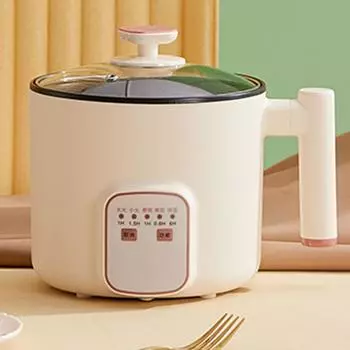 Мини электрическая плита, AU PLUG Electric Hot Pot 1.8L Мини многофункциональная электрическая лапшаница с ручкой для дома, общежития, офиса AU