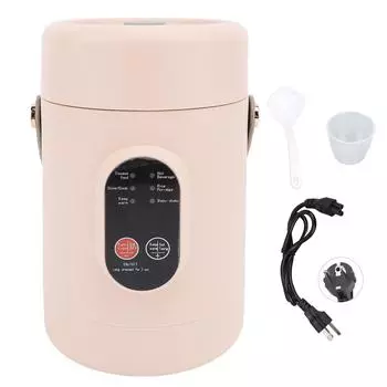 Мини-электрическая плита с визуальной крышкой, переносная кастрюля для тушения риса, яиц, лапши, каши EU Plug 220V