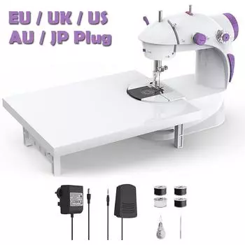 Мини электрическая ручная швейная машина 2022 двойная регулировка скорости с легкой лапкой AC100-240V двухниточная швейная машина Pendal