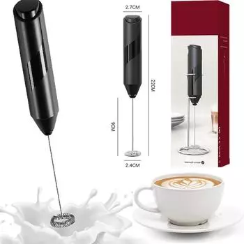 Мини-электрический блендер для вспенивания молока, беспроводной миксер для взбивания кофе, ручной миксер для взбивания яиц, миксер для взбивания капучино, кухонные инструменты для венчика