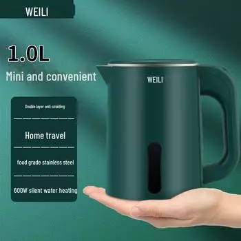 Мини-электрический чайник 1 л для офиса, гостиницы, общежития Power 1L зелёный