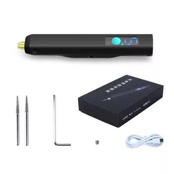 Мини-электрический гравер-шлифовальный станок, портативный шлифовальный станок 3,7 В с зарядкой через USB, небольшой гравировальный инструмент для удаления ржавчины из металла