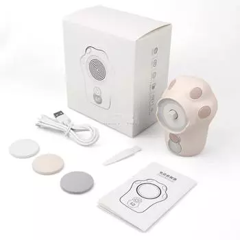 Мини-электрический педикюрный шлифовальный станок для ног со светодиодной подсветкой, функцией сухого пилинга, зарядкой через USB, 3 шлифовальных круга, водонепроницаемый инструмент для отшелушивания мозолей на ногах розовый