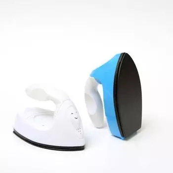 Мини-электрический утюг, портативный, для путешествий, рукоделия, одежды, шитья, электрическая защита, бытовая техника для термопереноса, горячая дрель European Regulations белый