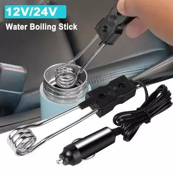 Мини-электрический водонагреватель, погружной мгновенный водонагреватель, 12 В/24 В, портативный автомобильный водонагреватель, нагревательный элемент