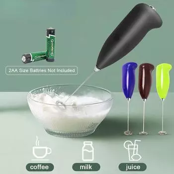 Мини-электрический вспениватель для молока, креативный кухонный венчик из нержавеющей стали, венчик для кофе, автоматический миксер для сухого молока, бытовой розовый