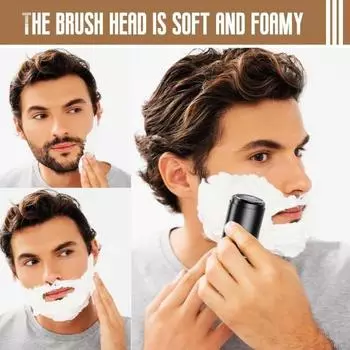 Мини-электробритва 6600 об/мин USB перезаряжаемая IPX7 водонепроницаемая дорожная бритва портативная мужская триммер для удаления волос бороды инструмент для отца мужа парня подарок чёрный