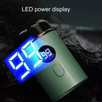 Мини-электробритва с ЖК-дисплеем, USB-зарядка, водонепроницаемая, для влажного и сухого бритья