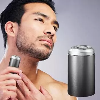 Мини-электробритва USB-C перезаряжаемая IPX7 водонепроницаемая дорожная бритва портативная мужская для волос чёрный