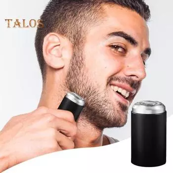 Мини-электробритва USB-C перезаряжаемая IPX7 водонепроницаемая дорожная бритва портативная мужская триммер для удаления волос бороды инструмент для отца мужа парня подарок чёрный