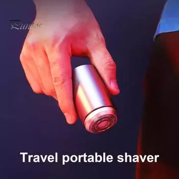 Мини-электробритва USB-C перезаряжаемая IPX7 водонепроницаемая дорожная бритва портативная мужская триммер для удаления волос бороды инструмент для отца мужа парня подарок чёрный