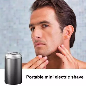 Мини-электробритва USB-C перезаряжаемая IPX7 водонепроницаемая дорожная бритва портативная мужская триммер для удаления волос бороды инструмент для отца мужа парня подарок чёрный