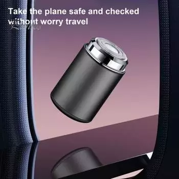 Мини-электробритва USB перезаряжаемая IPX6 водонепроницаемая дорожная бритва портативная мужская бритва для удаления волос инструмент для отца мужа парня подарок серый