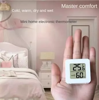 Мини-электронный интеллектуальный измеритель влажности, комнатный термометр, гигрометр для домашнего использования, цифровой измеритель температуры 1