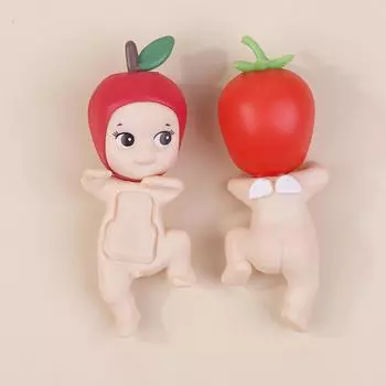 Мини аниме ангел серии мультфильм фрукты фигурки украшения куклы вентиляторы настольные украшения автомобиля дети день рождения рождественский подарок