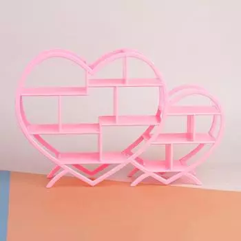 Мини антикварная полка украшения кукольный домик мини-сердце дисплей полка для хранения модель кукольная мебель микросцена декор реквизит кофейный