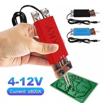 Мини-аппарат для точечной сварки со встроенным переключателем, автоматический сварочный аппарат с триггером, ручная ручка для точечной сварки на аккумуляторе 18650, триггерная сварка чёрный