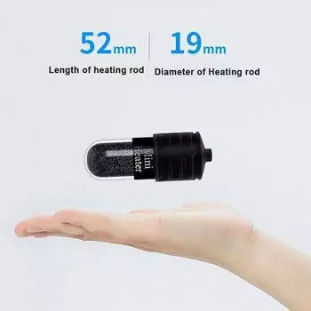 Mini Aquarium heating rod Fish Tank Aquarium Heater Submersible Thermostat Heater 18-34°C Adjustable Temperature USB Charging