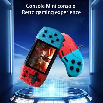 Мини-аркадная электронная игрушка для мальчиков и девочек с USB-аккумулятором и более чем 620 предустановленными классическими играми в формате HD, большой экран 2,4 дюйма