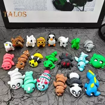 Mini Articulated Animal Figurines 3D Printed Animal Ornaments Flexible Animals Stress Relief Toys for Home Office Desktop Decor 15 pcs