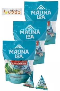 Мини-ассорти из орехов макадамия Mauna Loa, 2 вида, набор из 85 г x 3 шт. Гавайская морская соль, лук, чеснок, сладости, орехи, орехи макадамия, японские
