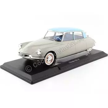 мини-автомобиль 1/18 citroen DS19 Norev NOREV CITROEN 1956 СЕРЫЙ СИНИЙ 181763