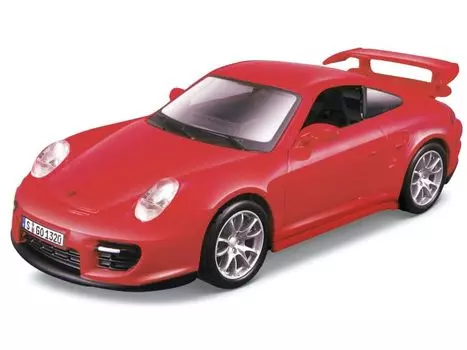 Мини-автомобиль Bburago Porsche 911 997 GT2 COUPE 2009 1/32 (красный) [Элемент] красный