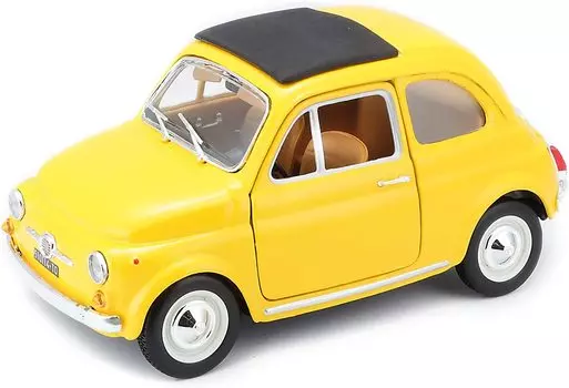 Мини-автомобиль Burago FIAT 500F Fiat Cinquecento 1965 года 1/24 (желтый)