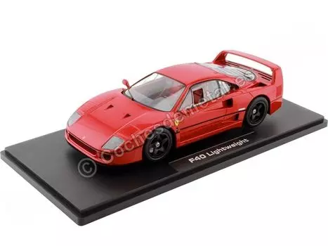 Мини-автомобиль Ferrari F40 FERRARI F40 LIGHT WEIGHT 1990 RED KKDC180811 1/18 KK-SCALE 1/18
