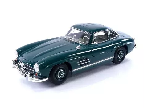 Мини-автомобиль Mercedes Benz SL Class 300SL NOREV MERCEDES BENZ 300SL COUPE GULLWING 1954 GREEN 183851 1/18 1/18 SL-CLASS (W198)