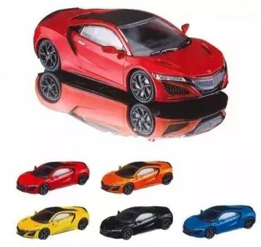 Мини-автомобиль МОНО в масштабе NSX Honda. КОЛЛЕКЦИЯ из 5 типов Gacha. Игрушка-капсула Gacha 1/64. (NC1) [Набор (Полный Полный)]