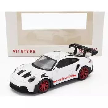 Мини-автомобиль Norev Porsche 1/43 911 992 GT3 RS COUPE 2022 (Белый/Красный) [продукт]