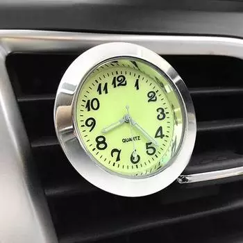 Мини-автомобильные светящиеся часы, автомобильные внутренние наклеиваемые мини-цифровые часы, механические кварцевые часы, автомобильные украшения, автомобильные аксессуары